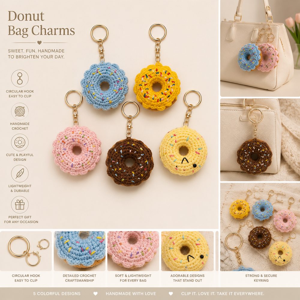Donut Bag Charm