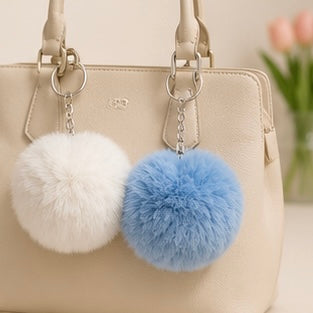 Fluffy Pom Bag Charm